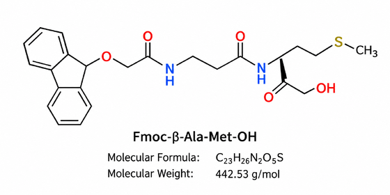 Impuridade de investigação de peptídeos Fmoc-β-Ala-Met-OH HPLC 99+